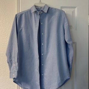 Wilfred free blue Oxford button down shirt. Never worn!! Size 2XS